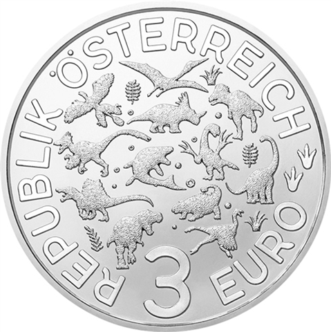 Österreich-3-Euro-2020-Ankylosaurus-I