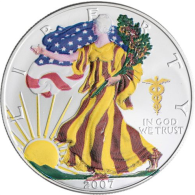 USA-1 Dollar-2007-AGstgl-Eagle-FD-Farbe-RS