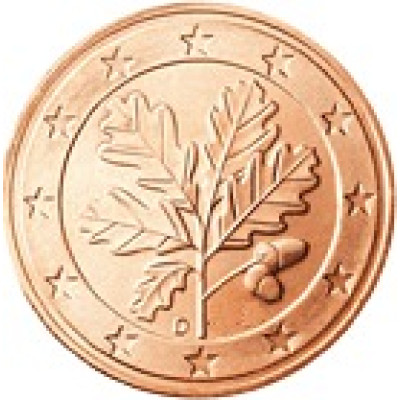 Deutschland 5 Cent 2007 bfr. Mzz.F Eichenzweig
