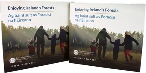 Irland-3,88 Euro-2026-Stgl-Kursmünzensatz-Folder