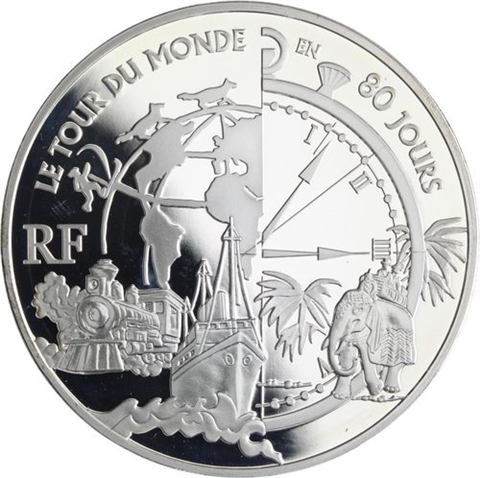 Frankreich-1,5Euro-2005-AGpp-80Jours-Etui
