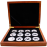 Australien-12x50 Cent-2008-2019-AGstgl-LunarII-Tier Set-I