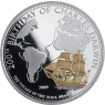 Samoa-10 Dollar-2009-PPvergoldet-The Voyage of Beagle-RS