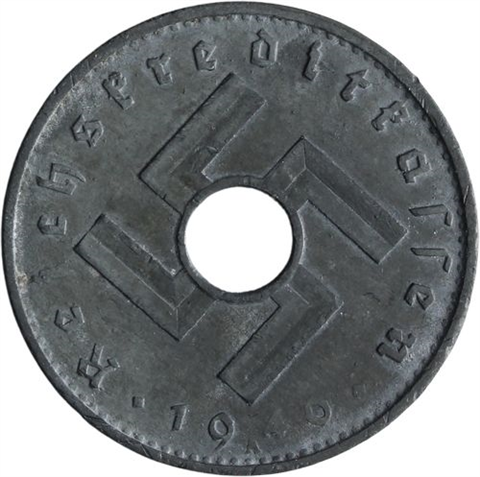 Deutschland- 10 Reichspfennig-1940-Kurs-RS