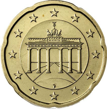 Deutschland 20 Euro-Cent 2015  Kursmünze mit Eichenzweig