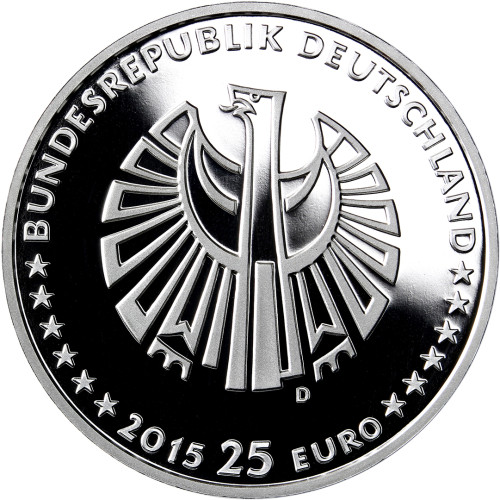 25 Euro Münzen Polierte Platte deutsche Einheit