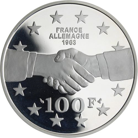 Frankreich-3x100Francs-1993-1994-AGpp-Monumente-Etui