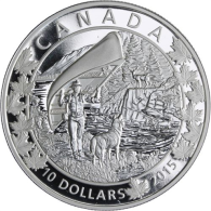 Kanada-10 Dollar-2015-AGpp-Wonderous West-RS