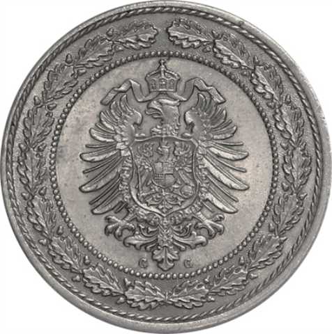 Kaiserreich-20-Pfennig-1887-1888-Jäger-6-I