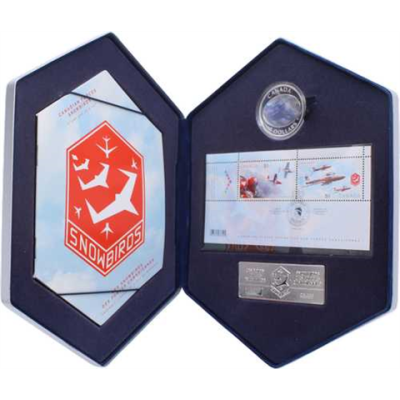 Kanada-5Dollar-2006-AGpp-Snowbirds-Etui