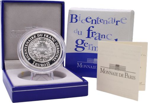 Frankreich-1,5Euro-2003-AGpp-Germinal-Etui