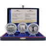 Frankreich-3x100Francs-1993-1994-AGpp-Monumente-Etui