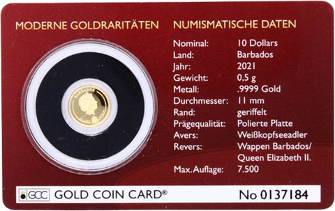 Barbados-10 Dollar-2021-AUpp-American Eagle-RS