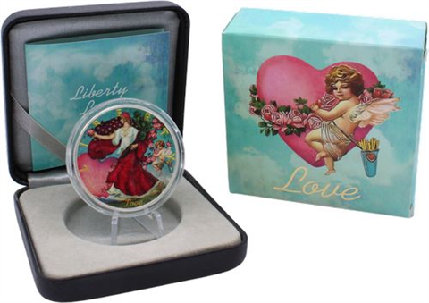 USA-1 Dollar-2016-AGstgl-Liberty Love-Farbe-Etui