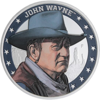 Tuvalu-1 Dollar-2020-AGpp-Farbe-John Wayne-RS