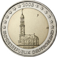 2 Euro Münze von 2008 Hamburger Michel Fehlprägung Mzz. F 