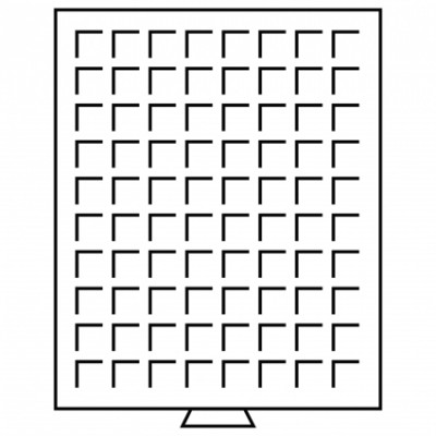 316663 -  Münzbox MB mit eckigen Einteilungen 