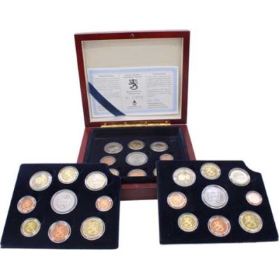 Finnland-3x3,88 Euro-1999-2001-PP-KMS-Etui