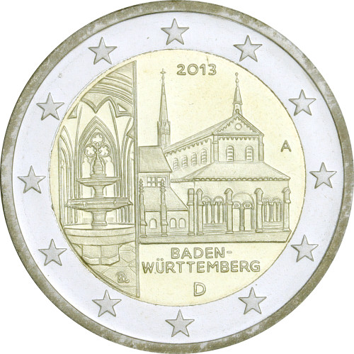 Deutschland 5 x 2 Euro 2013 bfr. Kloster Maulbronn Mzz. A - J