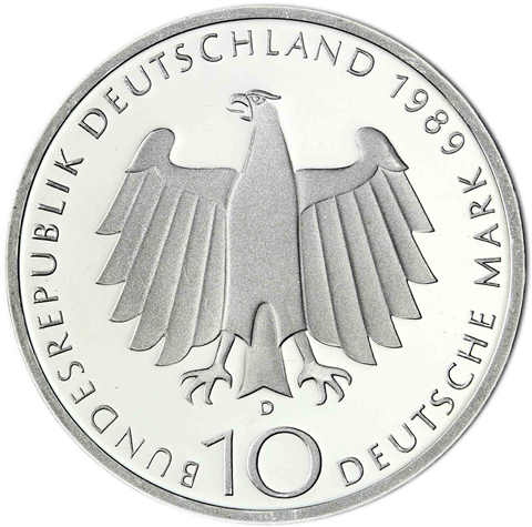 Deutschland 10 DM Silber 1989 Stgl. 2000 Jahre Bonn I