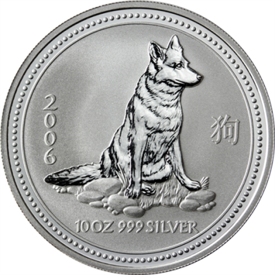 Australien-10Dollar-2006-Ag-10ozLunarHund-RS