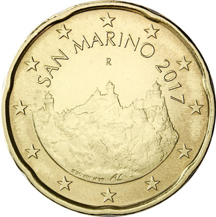 San Marino 20 Cent 2017 The Tree Towers - Neues Motiv