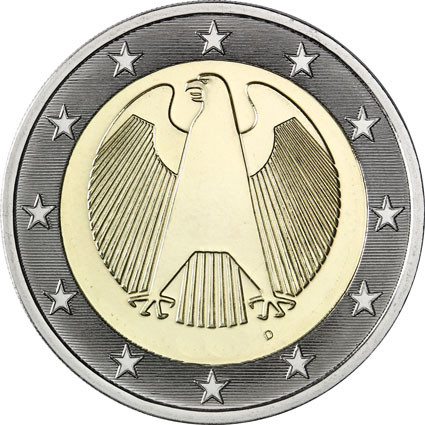 Deutschland  2 Euro 2004 bfr. Mzz. A -J Bundesadler