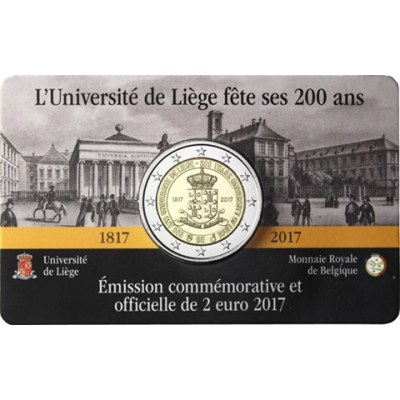 Belgien-2Euro-2017-CoinCard-Universität-Lüttich-RS