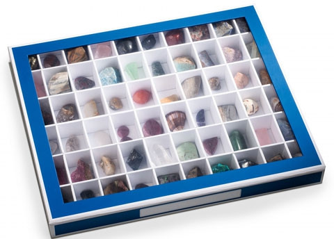 Praktische Sammelbox im blauen Design kaufen Münzen Schmuck Urlaub Parfum 