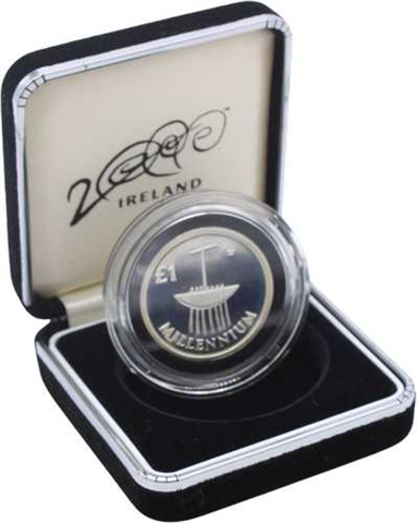 Irland-1 Pfund-2000-PP-Millennium-Etui