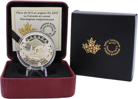 Kanada-10 Dollar-2015-AGpp-Magnificent Mountains-RS
