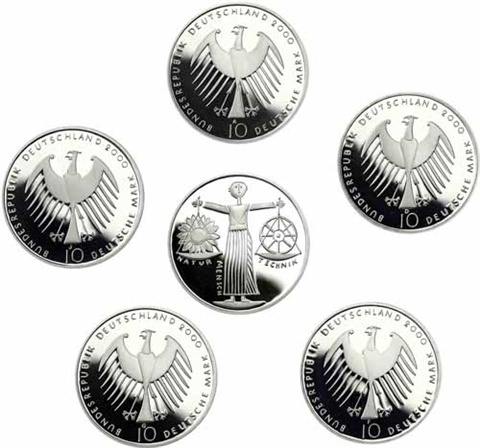 Deutschland-10-DM-Silber-2000-PP-Natur-Erde-Mensch,-EXPO-2000-Mzz.A-Jjpg