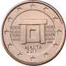 Malta 1 Cent 2012 bfr. Tempelanlage von Mnajdra