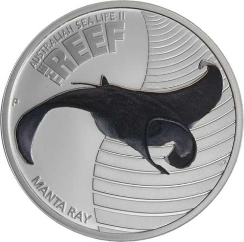 Australien-50 Cent-2012-AGpp-Farbe-Manta Ray-RS
