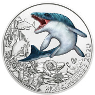 Österreich 3 Euro 2020 Super-Saurier - MOSASAURUS mit Farb-Motiv 