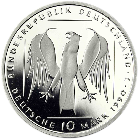 Deutschland 10 DM Silber 1990 PP 800 Jahre Deutscher Orden I