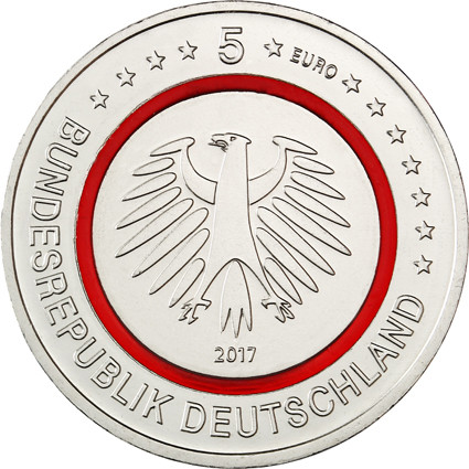 5 Euro Tropische Zone Gedenkmünze Polymering Deutschland 2017 
