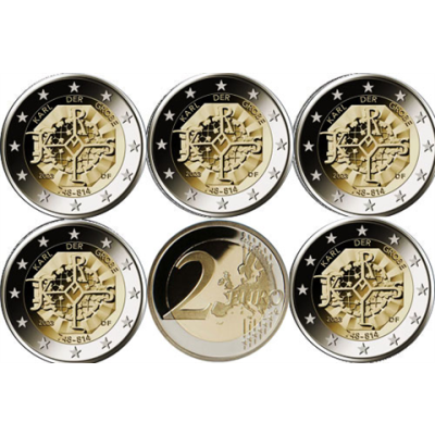 Deutschland-2Euro-2023-Karl-der-Große-A-J-Polierte-Platte