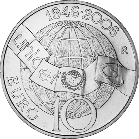 Italien 10 Euro 2006 stgl. 60 Jahre Unicef-III