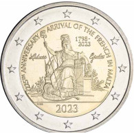 Malta-2Euro-2023-CuNi-Ankunft-der-Franzosen-RS