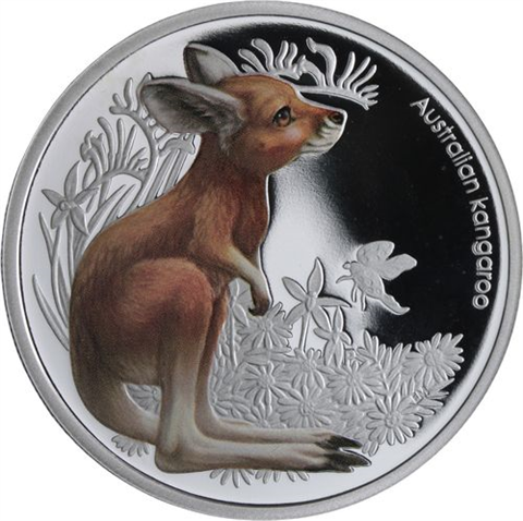 Australien-5x50Cent-2010-2011-AGpp-BushBabies-Farbe-Set