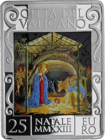 Vatikan-25Euro-2023-AGpp-Natale-Etui
