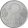 DDR 2 Mark Kursmünzen 1981