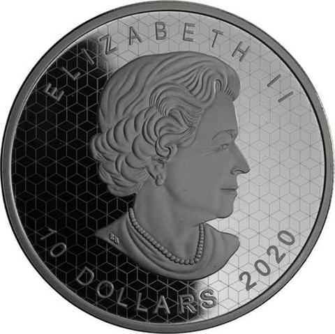 Kanada-10Dollar-2020-AGpp-Maple Leaf holo-Etui