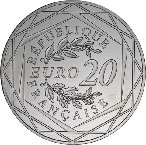 Frankreich-20 Euro-2022-AGstgl-20 Jahre Euro-Bargeldverkehr-RS