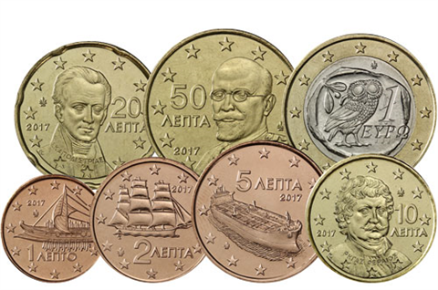Griechenland-1,88Euro-2017-Kleinmünzensatz-RS