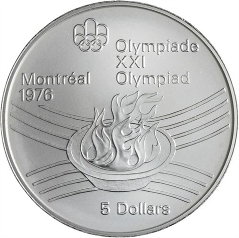 Kanada-14x10+14x5 Dollar-1973-1976-AGstgl-Olymp Montreal 76-Etui