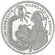 Deutschland 10 DM Silber 1998 Stgl. Die Heilige Hildengard von Bingen I