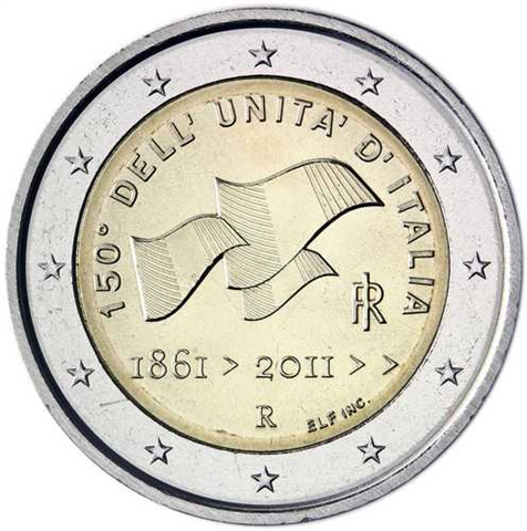 Italien 2 Euro 2011 stgl. 150 Jahre Vereinigung-III