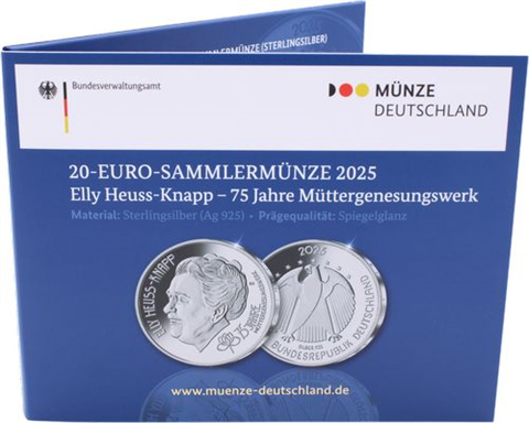 Deutschland-20 Euro-2025-AGpp-Elly Heuss-Knapp-RS